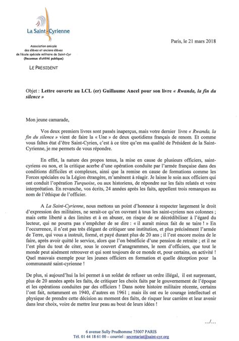 lettre à un général.